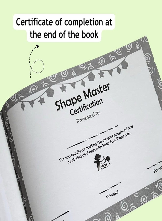 تالي مجموعة تالي أكريتي - مجموعة تعلم الأشكال والإبداع | أحجية 9 أشكال/كتاب تمارين/أقلام تلوين/ورق/قلم رصاص/مجموعة استنسل خشبي فني للرسم والتلوين | استنسل رسم خشبي | مجموعة تلوين وأحجية - Image 4